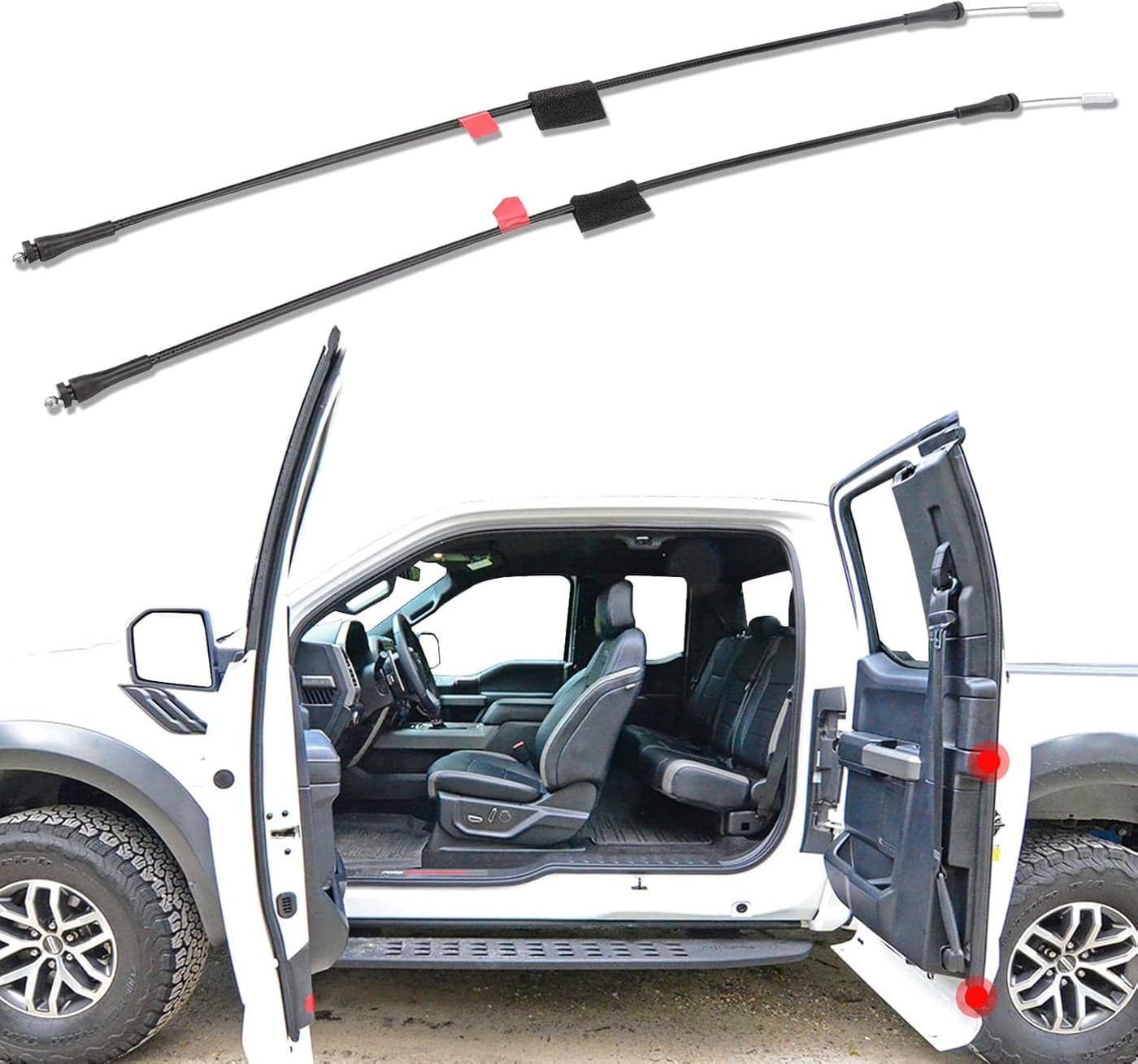 Rear Door Lower Latch Cable Repair Kit for Ford F150/F250 (1997-2004)