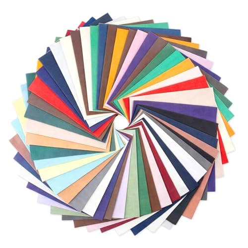 50pcs Quilt Squares Precut Fabric Scraps Cotton Fabric Squares for Crafts Sewing 4 x 4 Fabrics Sew Craft Precut Scrap for Quilting Sewing DIY Crafts Color Bundles Multicolor