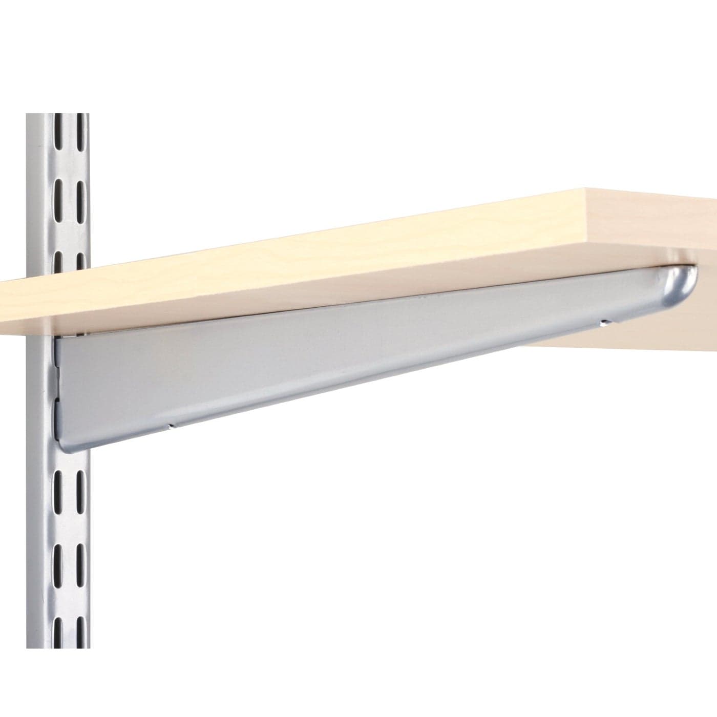 Knape Vogt John Sterling Dual Trak Adjustable Wood Shelf Bracket 14Inch Platinum 012214PM 14 Inch