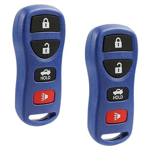 Key Fob Keyless Entry Remote fits Nissan Altima Maxima 350Z Armada Quest Sentra Infiniti EX35 FX35 FX45 G35 I35 Q45 QX56 KBRASTU15 Blue Set of 2