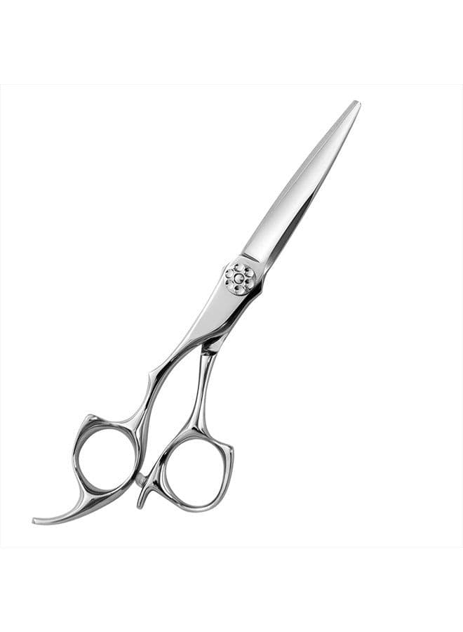 AOLANDUO 6 Inch Left-handed Hair Scissors-High End AICHI Steel Handmade Hair Cutting Shears-Razor Edge/Offset Design/Pro Ergonomic for Salon Stylists Beauticians and Barbers