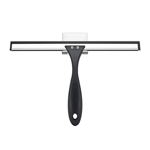 AmazerBath Squeegee for Shower Glass Door Shower Squeegee for Glass Doors AllPurpose Squeegee with Hook for Shower Doors Windows Mirrors Tiles and Car Glass 10 Inches