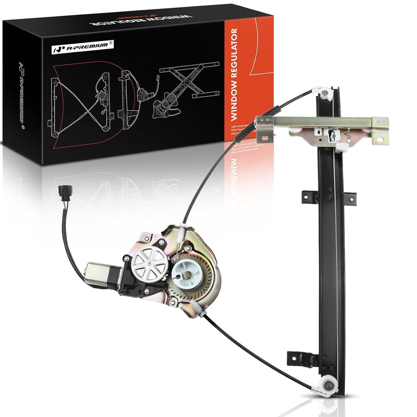 A-Premium Power Window Regulator with Motor for Honda Passport & Isuzu Rodeo (1994-1997) - Front Passenger Side