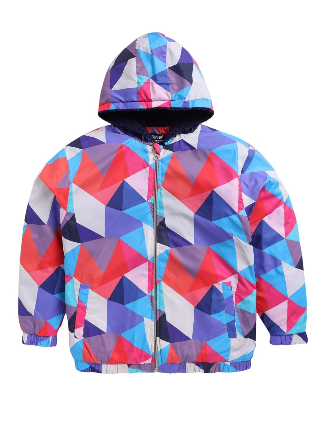 Toonyport Girls Printed Parka Jacket (Multicolours, Full Sleeves) (2 Years - 3 Years)