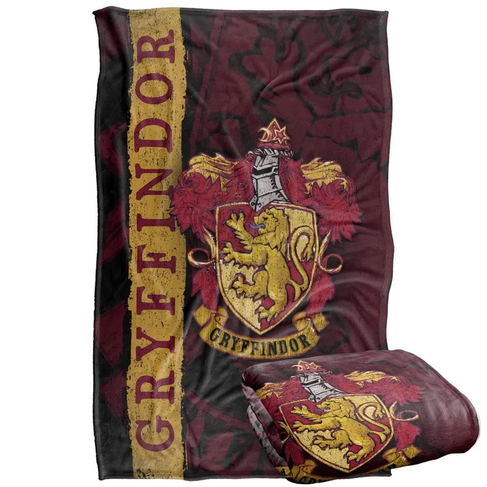 Harry Potter Blanket 36x58 Harry Potter House Crest Gryffindor Silky Touch Super Soft Throw Blanket