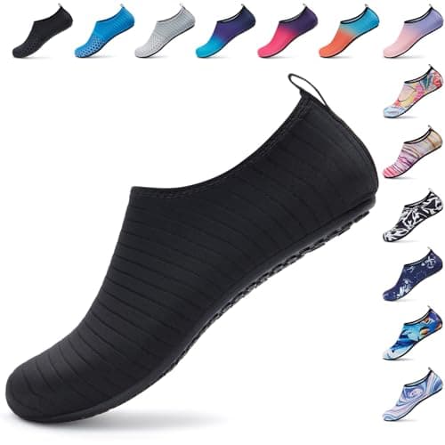 Tanamo Water Shoes for Women Men Quick-Dry Aqua Socks Swim Beach Barefoot Yoga Exercise Wear Sport Accessories Pool Camping Must Haves Adult Youth Size