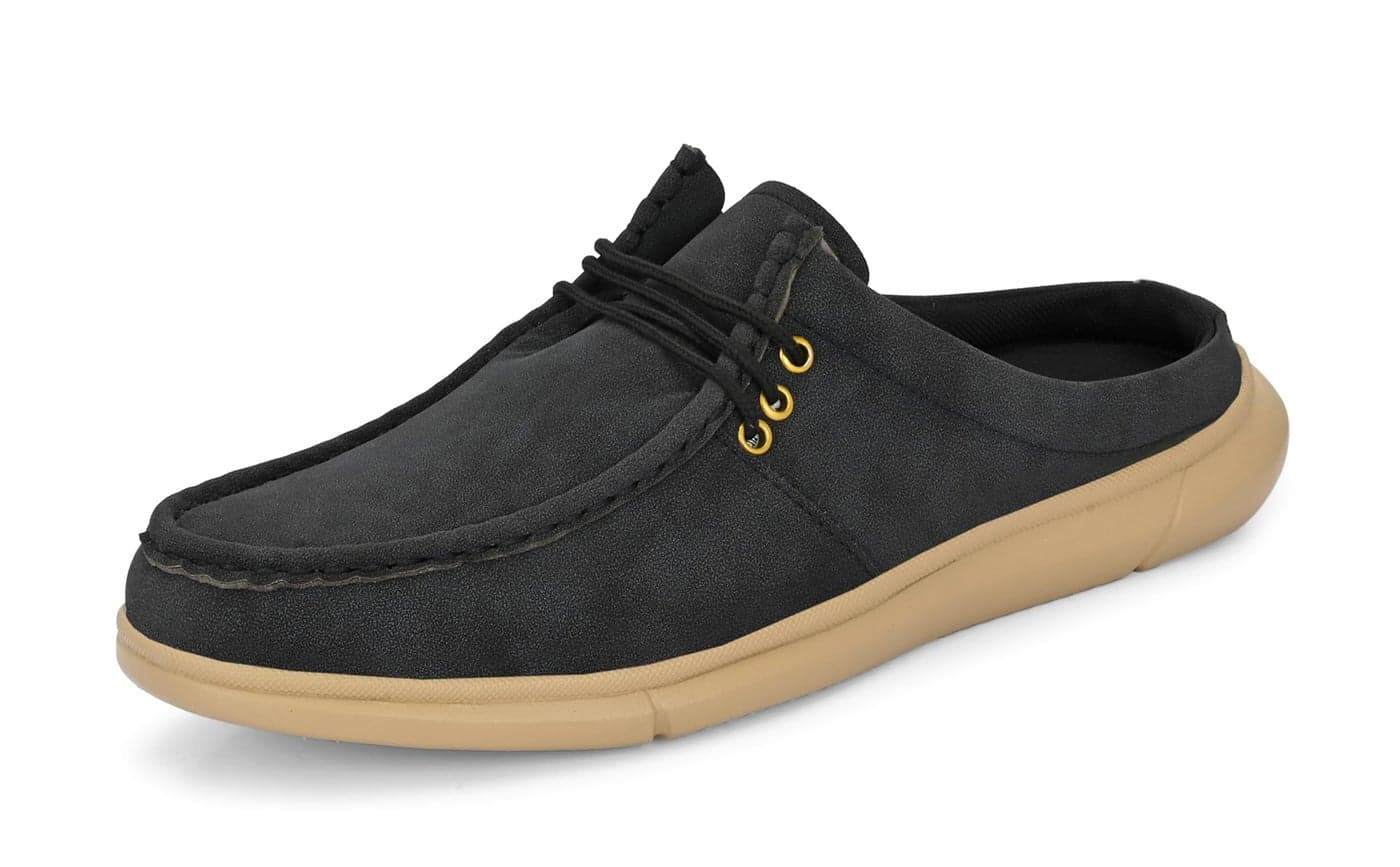 Server Men's Casual Sneakers Sandal | Mules | Clogs | Casual Cut Shoe | Low top Black
