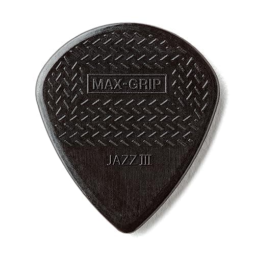 Jim Dunlop Guitar Pick Nylon Max Grip Jazz III (24 PK) 471R3S