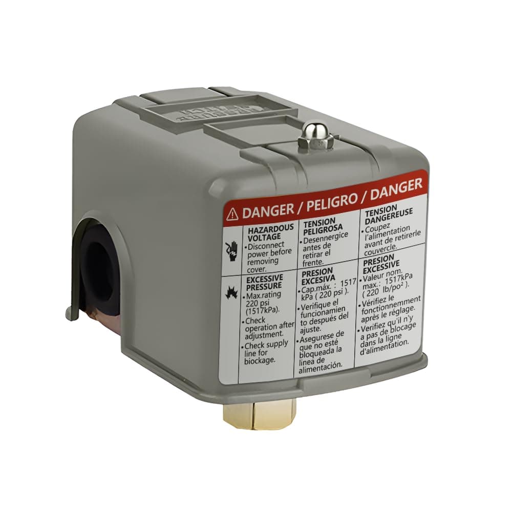 Water Pressure Switch 4060psi Well Pump Pressure Switch Electric Auto Control Adjustable Differential 14 Female NPT