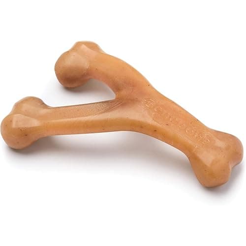 Benebone Wishbone Durable Dog Chew Toy for Aggressive Chewers Real Chicken Made in USA Medium for All Breed Sizes