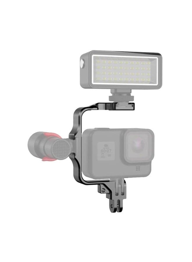 Underwater Camera Diving Mount LED Light Cold Shoe Bracelet Microphone Holder Housing for GoPro Hero 13 12 Session for DJI Osmo Action 5 Pro 4 3 for Insta360 Ace Pro2 Cameras