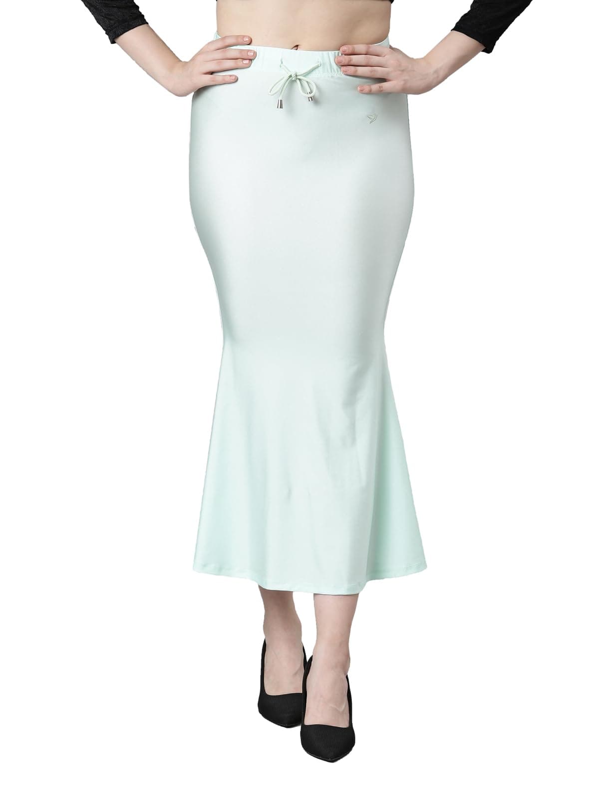 TWIN BIRDS Arctic Spring Coloured Silky Soft Stretchable Saree Shaper/Shapewear/Saree Silhouette for Women - (L)