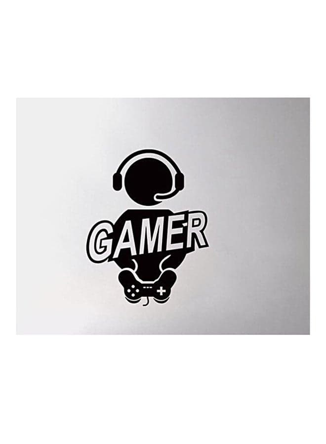 Game Fans Wall Sticker Black 57x62centimeter