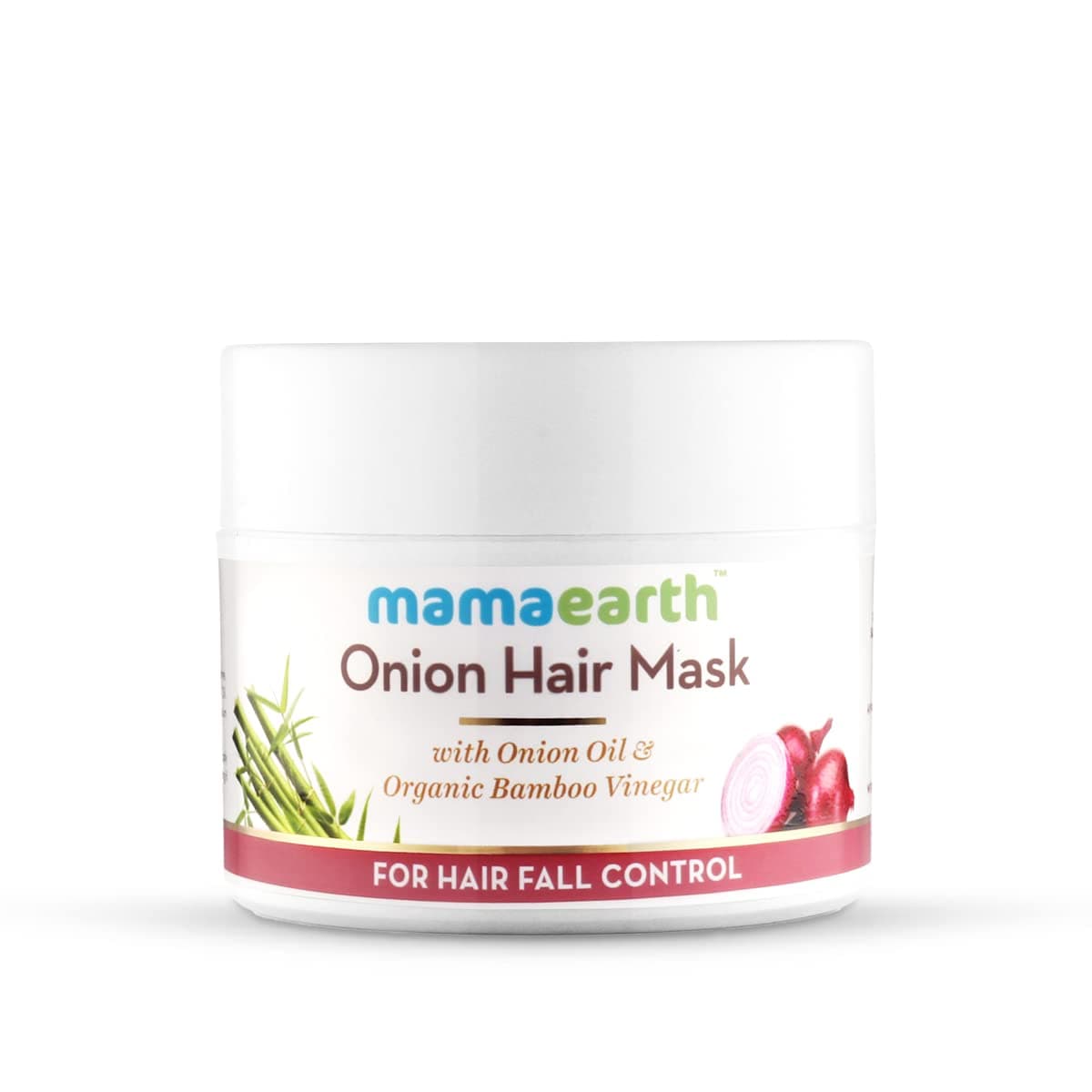 Mamaearth Onion Hair Mask For Men And Women 200 Millilitre With Onion Oil Organic Bamboo Vinegar Damaged Hair Hair Fall Control Bamboo