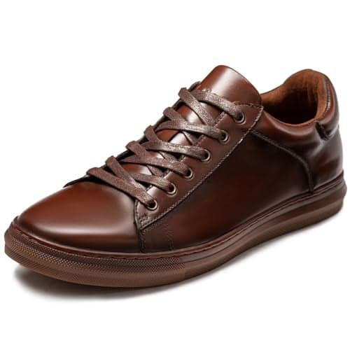 Arkbird Mens Casual Shoes Leather Fashion Sneakers Business Casual Dress Sneakers Lace-up Oxford Shoe for Men