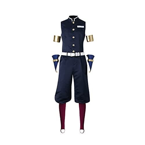 WeizhaonanCos Mens Uzui Cosplay Costume Headwear Set Halloween Party Outfit Uniform Full SetLarge