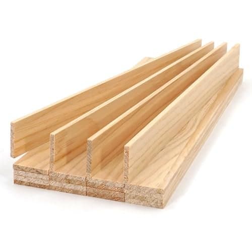 Wood Strips Slats Wooden Dowels for Crafts 18x 1 x 12 20 PCS Decorative Wood Trim Planks for Wall Square Wooden Sticks for Crafting Unfinished Pine Lumber Pieces for Woodworking Models Making