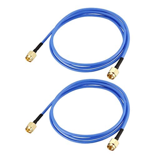 uxcell SMA Male to SMA Male Coaxial Cable 50 ohm 0.9M/2.95Ft RG405 2pcs