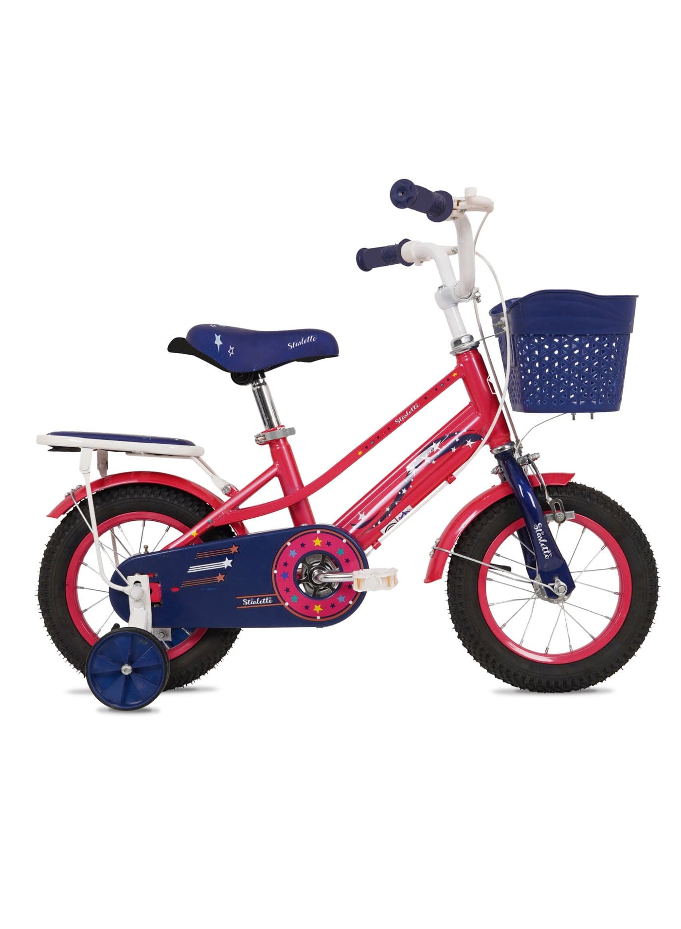 Starlette Road Bike || 14 Inch Wheel Size || For Kids || Adjustable Seat || Dark Pink