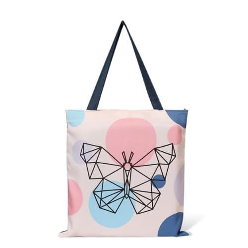 The Purple Tree Canvas Tote Bag For Women - 1 Pc, women tote bag, canvas tote bag, printed tote bag, printed canvas tote bag, stylish bags for women