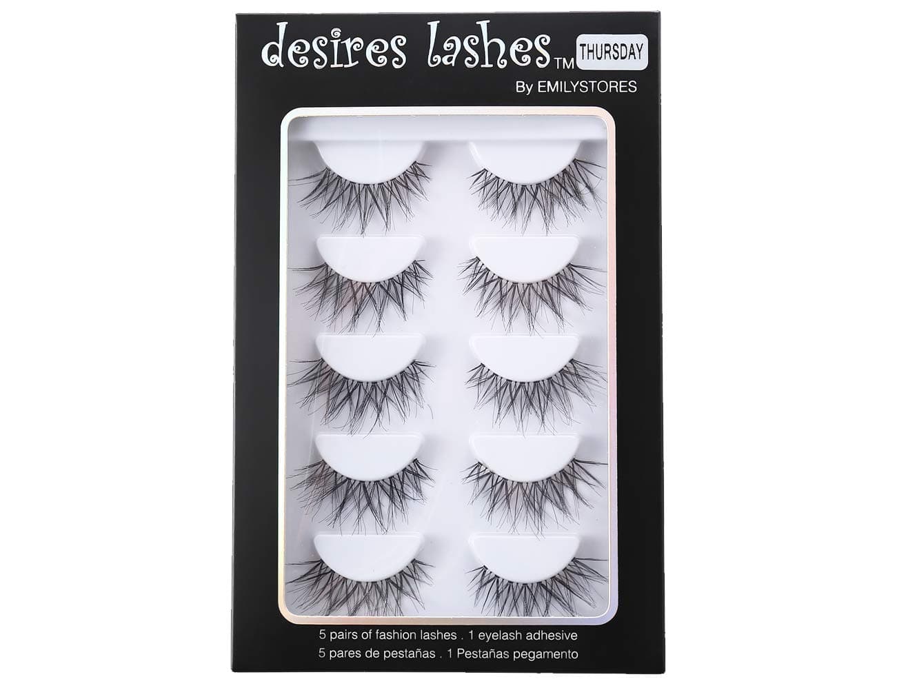 Natural Strip Eyelashes Multipack 5Pairs Per Kits, 04 Thursday