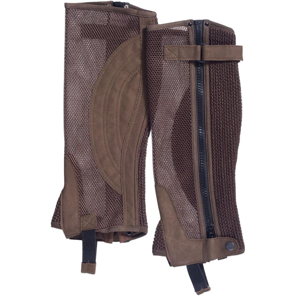 Tough 1 Breatheable Half Chaps Brown Medium