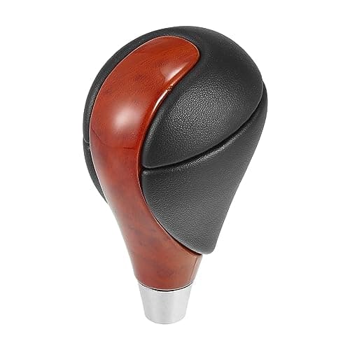 X AUTOHAUX Car Auto Automatic Gear Stick Shift Knob for Lexus ES350 2007-2015 GS450 2007-2011 for Lexus RX450h Black Faux Leather Brown