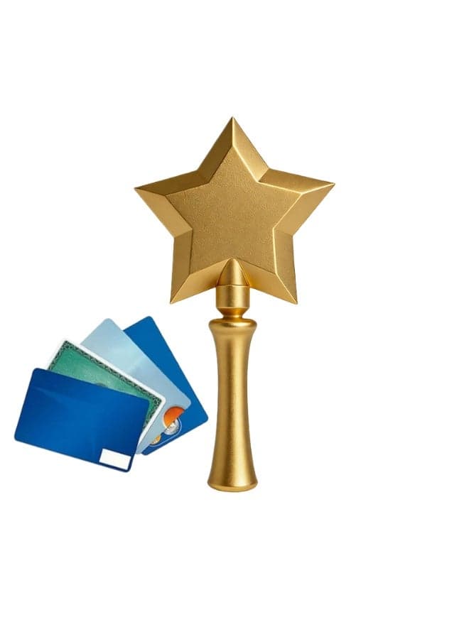 3D Printed Wand Tap To Pay, Fairy Wand Credit Card Holder, Star Contactless Payment Card Holder, Taps-to-Pays Credit Card Wands, Fun Functional Surprise for Girls Women