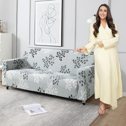 HOKIPO Stretchable Elastic Couch Cover 3 Seater (AR-4095-D12)