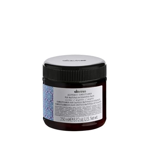 Davines Alchemic Conditioner Silver Color Depositing Purple Cream for Platinum Cool Blonde Hair Neutralizes Yellow Hydrates with Jojoba Oil 845 Fl Oz