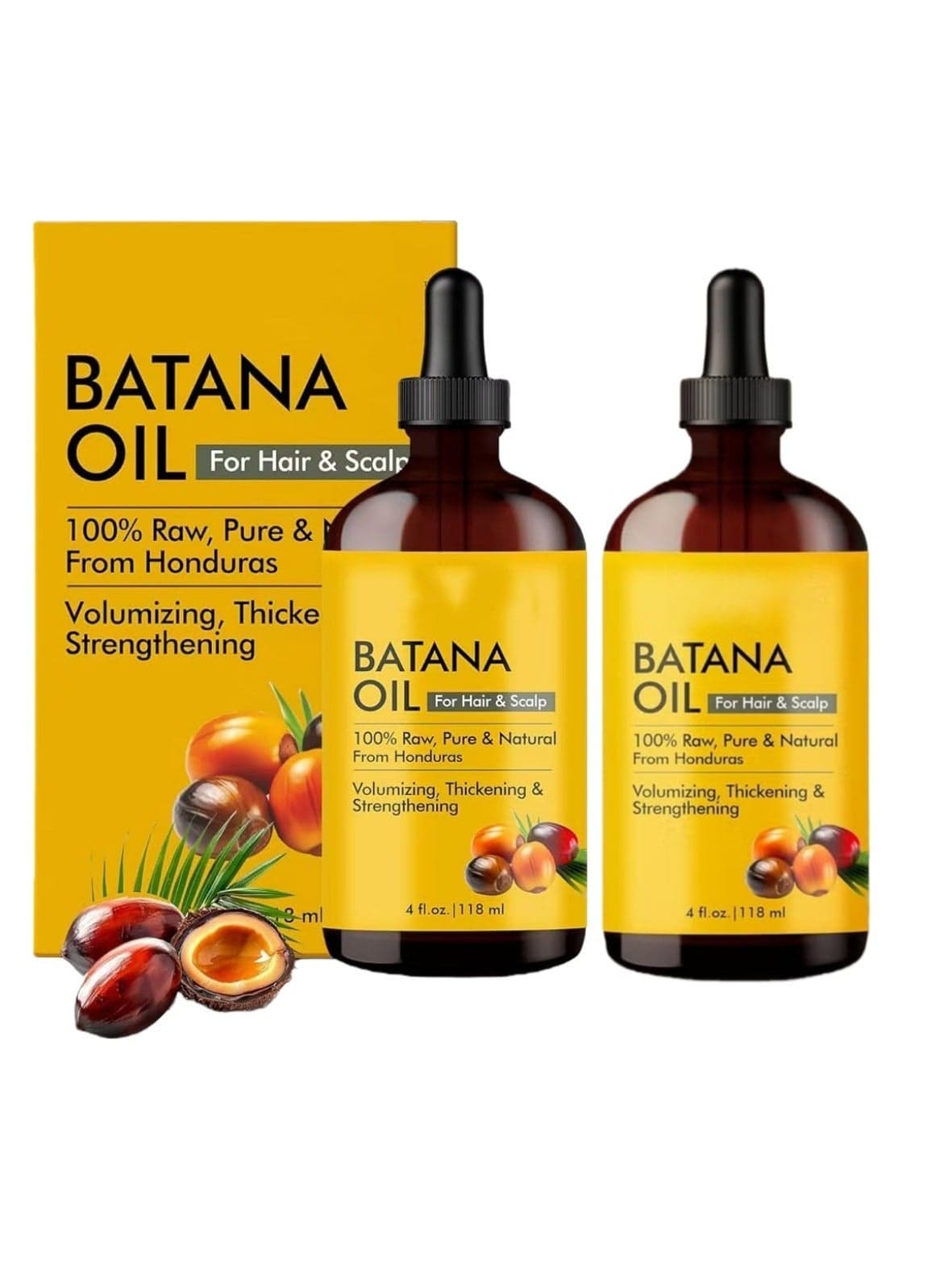 BATANA LIO 118 ML Raw Batana Oil for Hair Growth| 100% Pure & Unrefined Oil from Honduras | For Thicker, Stronger Hair