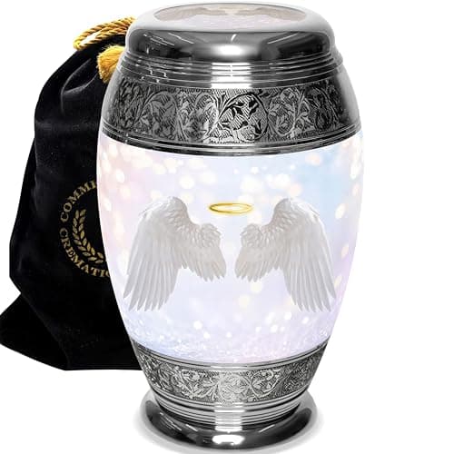 Guardian Angel Cremation Urn for Ashes for Women - Beautifully Handcrafted & Personalized Angel Cremation Urns for Human Ashes Adult Female, Mom, Sister or Daughter