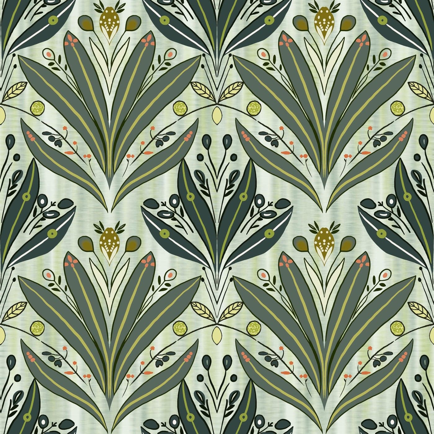 Green Leaf Wallpaper Peel and Stick Wallpaper 173x788 Modern Botanical Contact Paper for Cabinets Waterproof Self Adhesive Wall Paper Removable Wallpapers Decorative Neutral Wallpapers for Bedroom