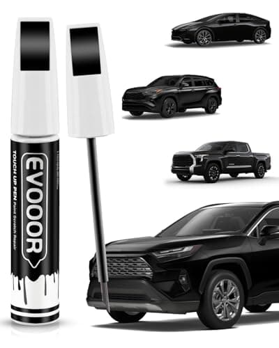 EVOOOR 218 AttitudeMidnight Black Metallic Touch Up Paint Compatible with Toyota Exact Match 2 in 1 Touch up Paint for Chips and Nicks Repair