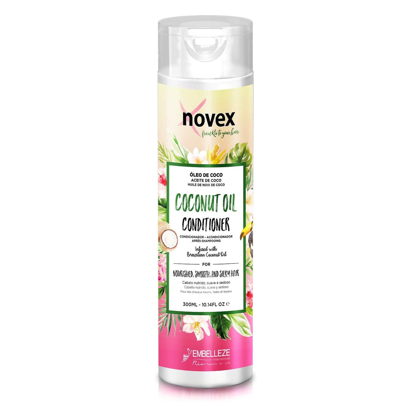 NOVEX Coconut Oil Hair Conditioner with Pure 100 Organic Coconut Oil 101 Fo Bottle