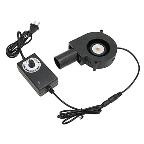 6000RPM Brushless Cooling Blower Fan, 34.2W Blower Fan Blower Brushless Cooling 45DB Double Ball Support Adjustable Speed Bearing Air Mover 97x97mm
