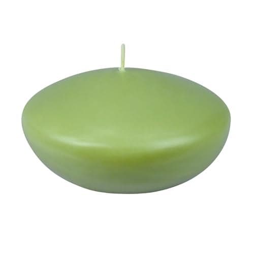 Zest Candle 3-Piece Folding Candles, 4-Inch, Sage Green