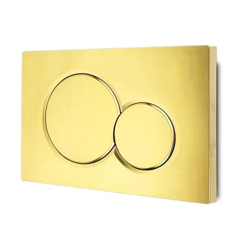 VALLVATER Dual-Flush Actuator Plate Compatible with Geberit 115.770.46.6, Glossy Gold