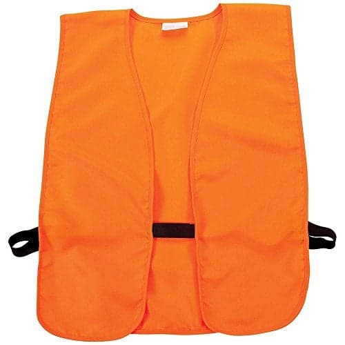 Allen Company Adult Blaze Orange Hunting Vest with a Hook and Loop Closure HighVisibility Saftey Gear for Men and Women Fits over Clothes and Jacket 2636