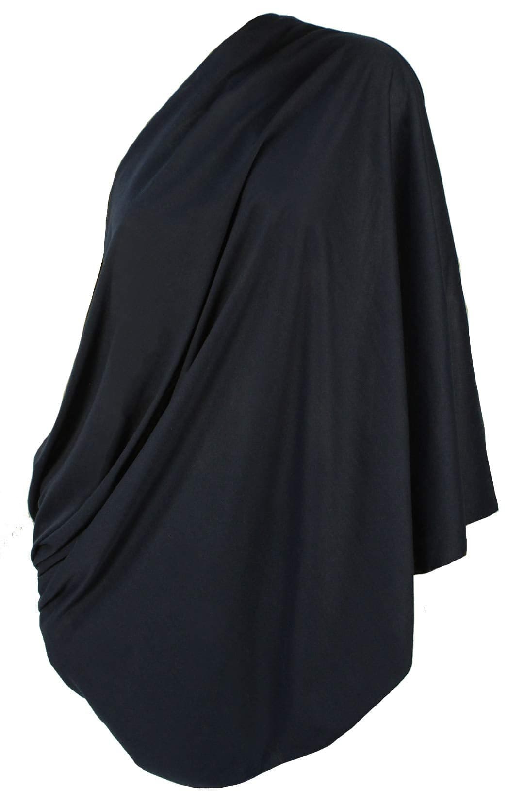 LK Baby Infinity Nursing Scarf Breastfeeding Cover Ultra Soft Premium Jersey Polyester 100 AZO free and Safe for Baby Black