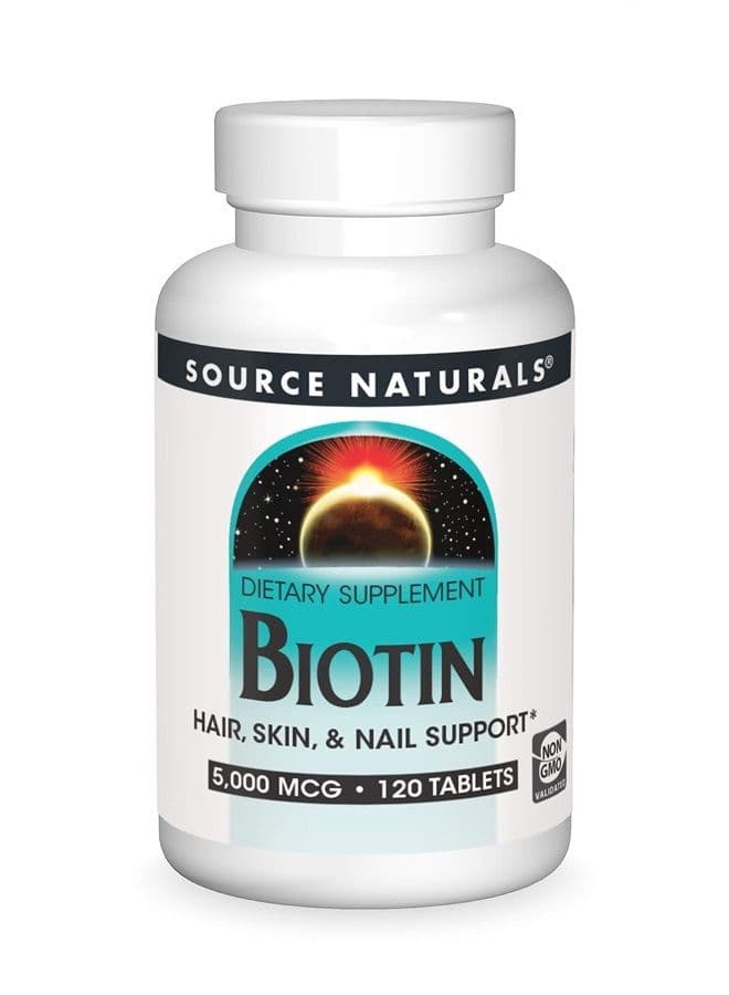 Biotin 5,000mcg High Potency B Vitamin Nutrients Support Healthy Hair, Skin & Nails - Maximum Strength Biotin Deficiency Supplement - 120 Tablets