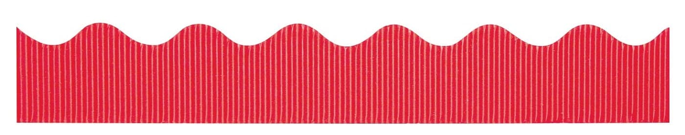 Pacon Bordette Decorative Border, 2.25" X 50 Ft Roll, Flame Red