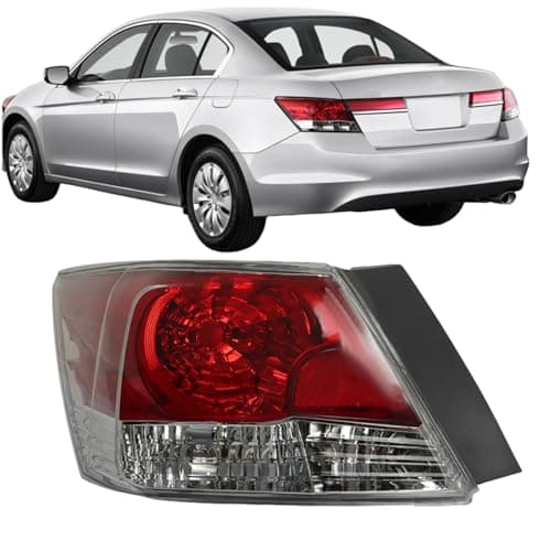Silscvtt Rear Brake Tail Light Assembly Replacement for Honda Accord 2008-2012 Driver Side Brake Tail Lamp 33550TA0A01 HO2800172