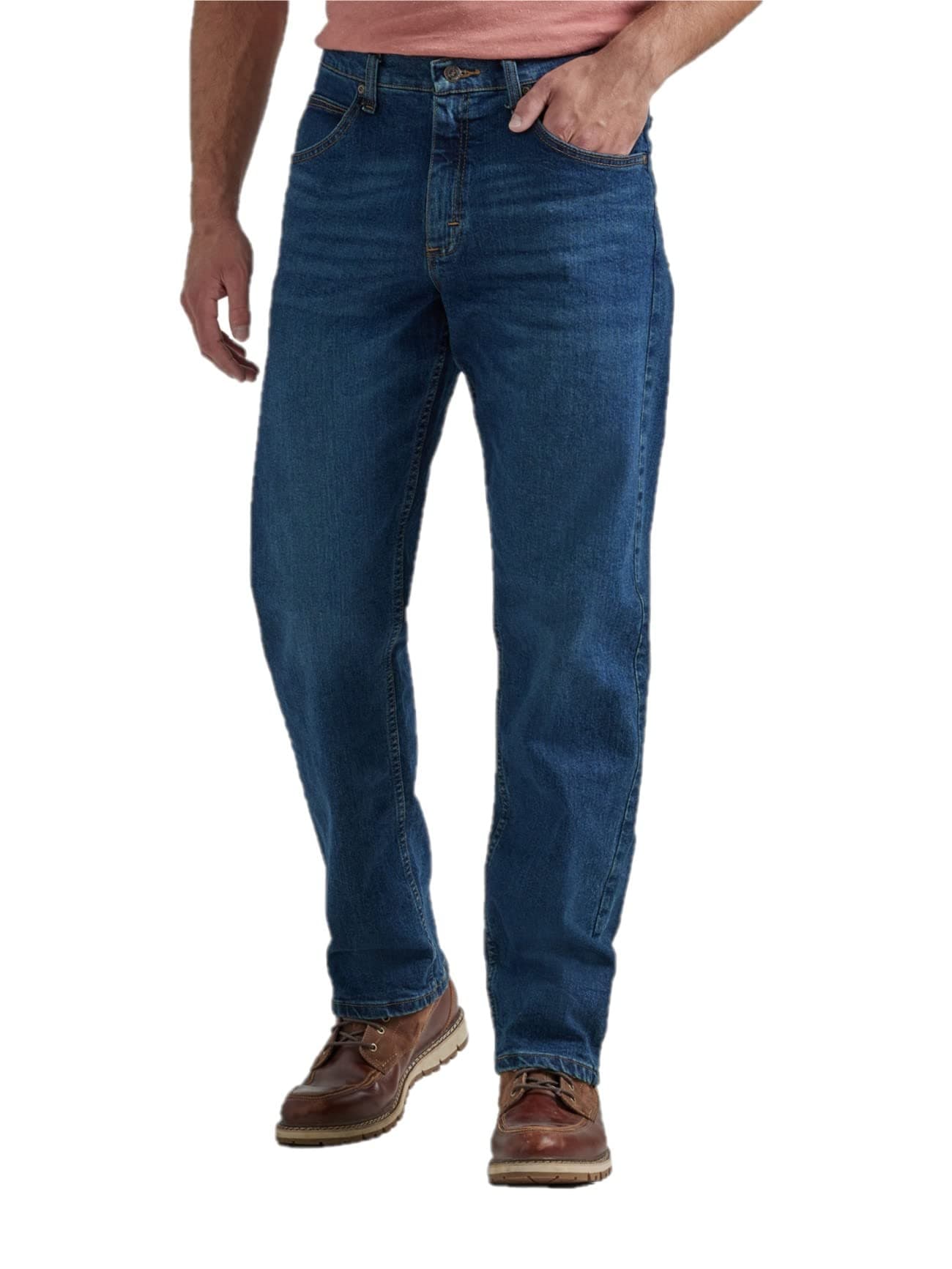 Wrangler Authentics Men's Classic 5-Pocket Relaxed Fit Flex Jean Flex Dark 44W x 29L