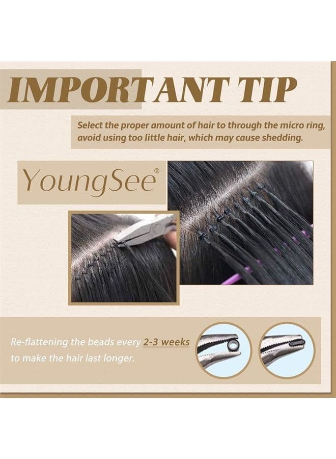 Blonde Itip Hair Extensions Human Hair 22 Inch Highlights I Tip Hair Extensions Dark Ash Blonde with Blonde Human Hair I Tip Extensions 1G/S 50 Strands Itip Human Hair Extensions Blonde