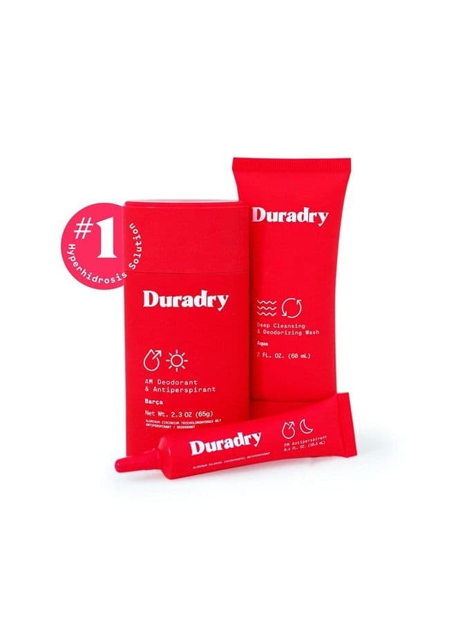 3-Step Protection System - AM Deodorant, PM Antiperspirant Gel, Deep Cleansing & Deodorizing Body Wash, Prescription Strength Antiperspirant Deodorants Specially Formulated For Excessive Sweat