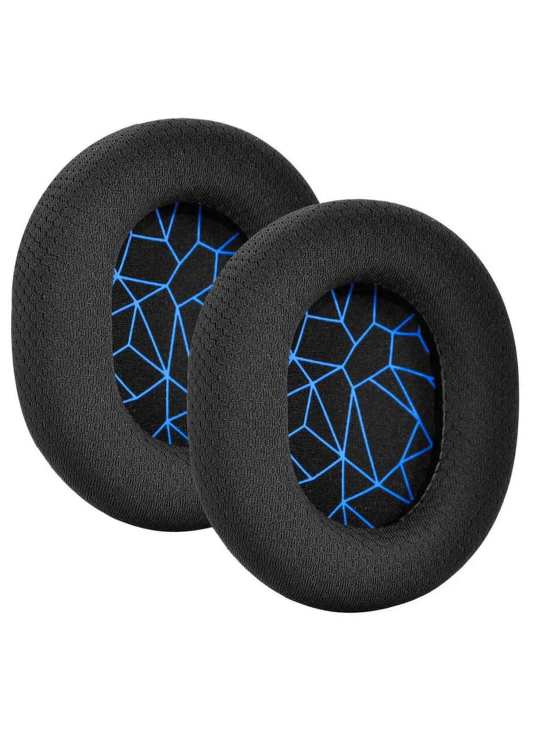 1pair Earpads Replacement Memory Sponge Gaming Headset Foam Ear Pads Protective Cover for SteelSeries Arctis 1/3/5/7/9/PRO Blue