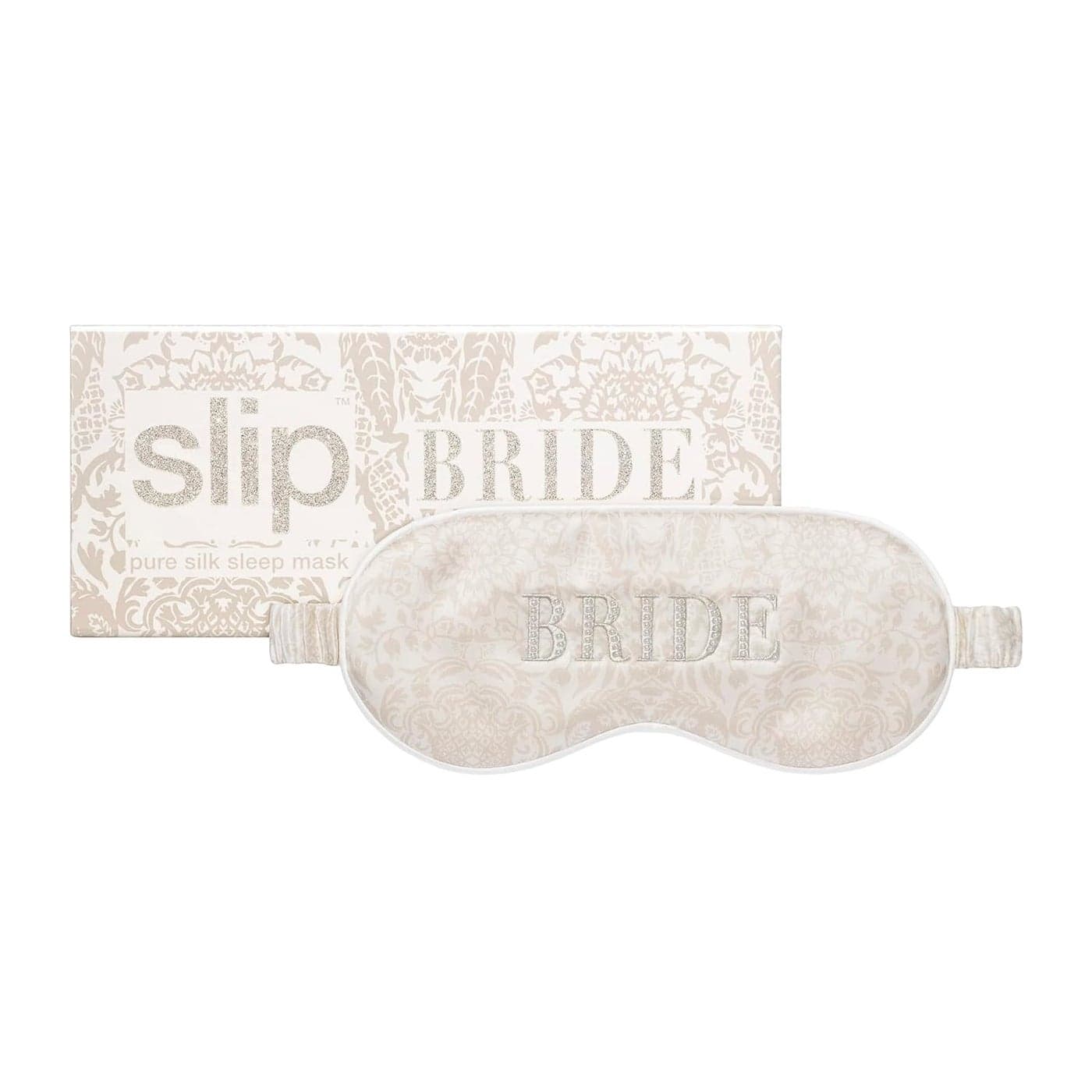 slip Pure Silk Sleep Mask Bridal Collection Bride 100 Pure Mulberry 22 Momme Silk Eye Mask Comfortable Sleeping Mask with Elastic Band Pure Silk Filler and Internal Liner
