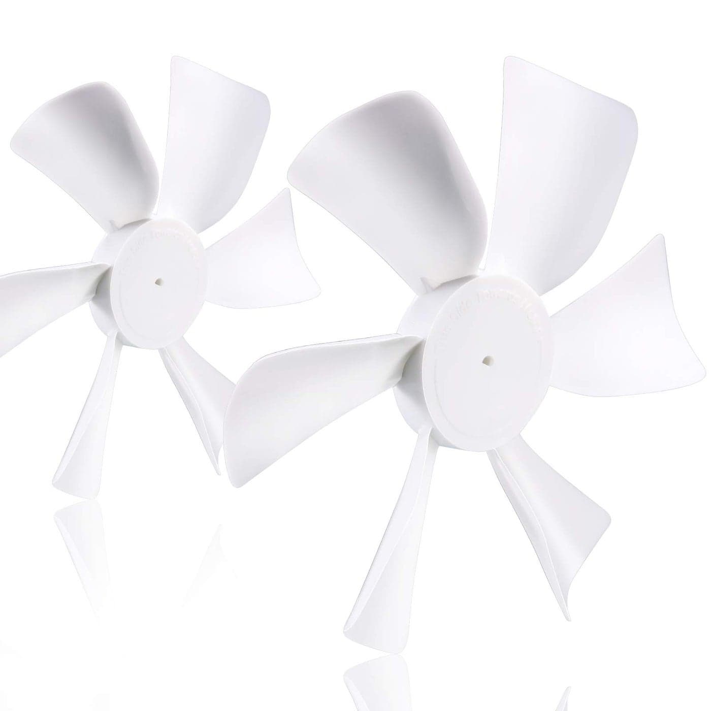 2 Pack 6 Replacement White Vent Fan Blades for RV Bathroom Vent Fan Fits for Hengs Elixir Ventline and Jensen Roof ventsRange Hoods or any 12 Volt Motor With a 0094inch Dshaped Shaft