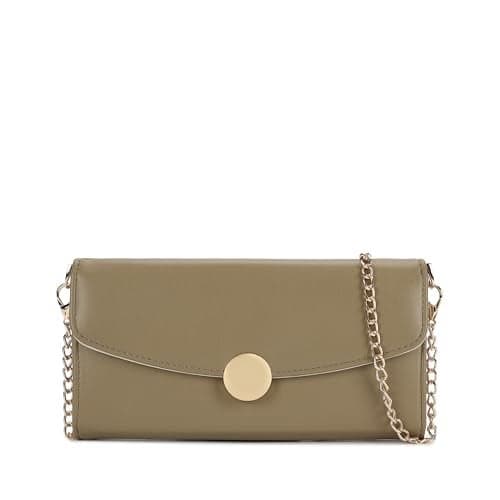 Fastrack Women's Linklet Clutch | Detachable Chain, Card & Cash Slots, Magnetic Flap | Modern Evening Bag | 6 Months Warranty